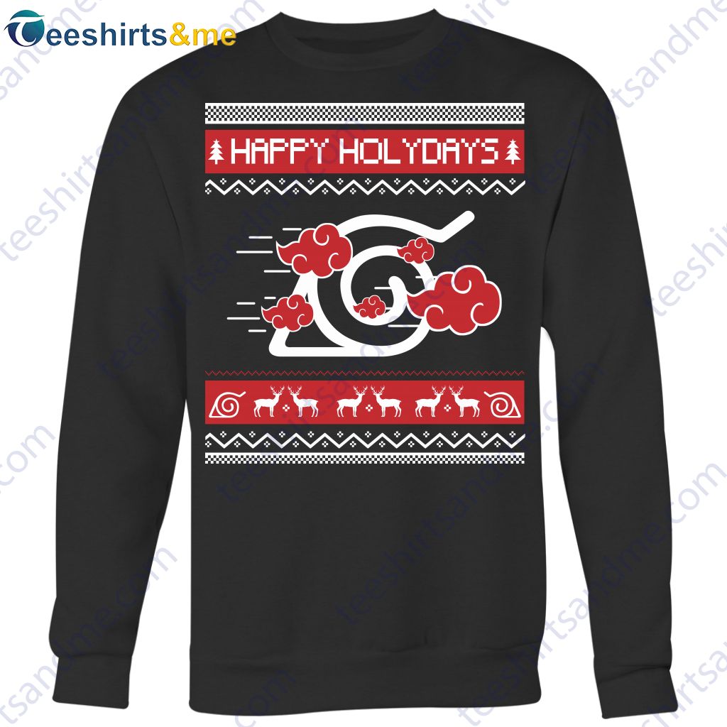 Happy Holiday Naruto Shirt For Anime Fans