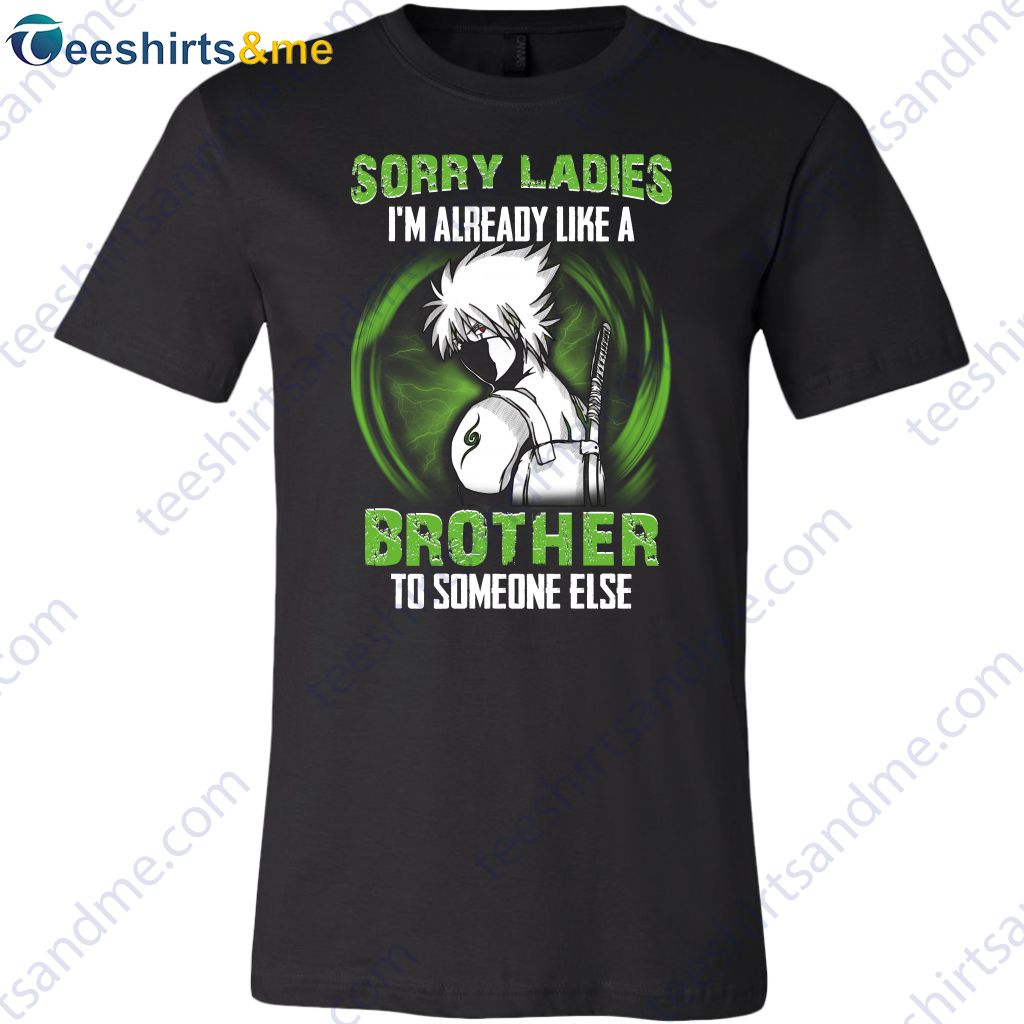 Kakashi Hatake Naruto Shirt, ‘Brotherly Love’, Gift For Fans