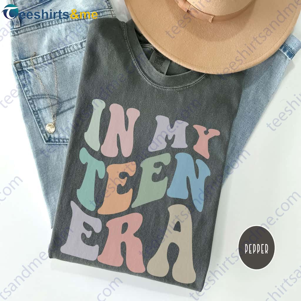 13th Birthday Tshirt, In My Teen Era, Comfort Colors, Funny Bday Tee Design