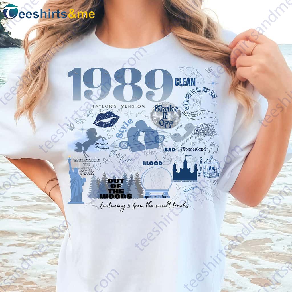 1989 Album Track List Comfort Tee, Lover Taylor Swift Shirt Style