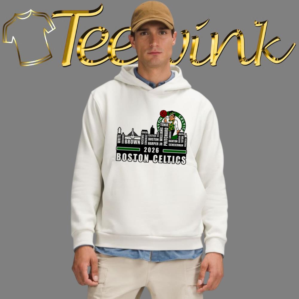 Boston Celtics Skyline City Players Names 2026 Shirt image 3 Boston Celtics Skyline City Players Names 2026 Shirt image 3