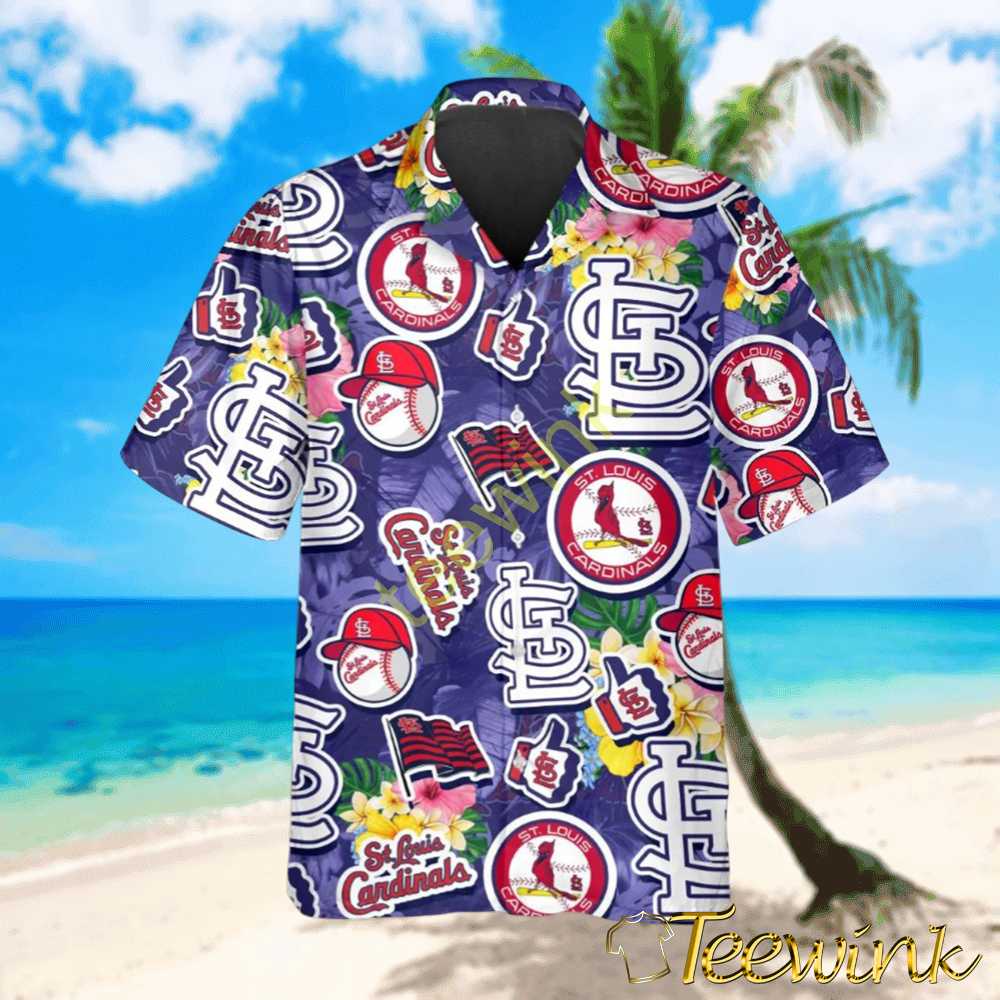 St. Louis Cardinals Floral Summer Hawaiian Shirt
