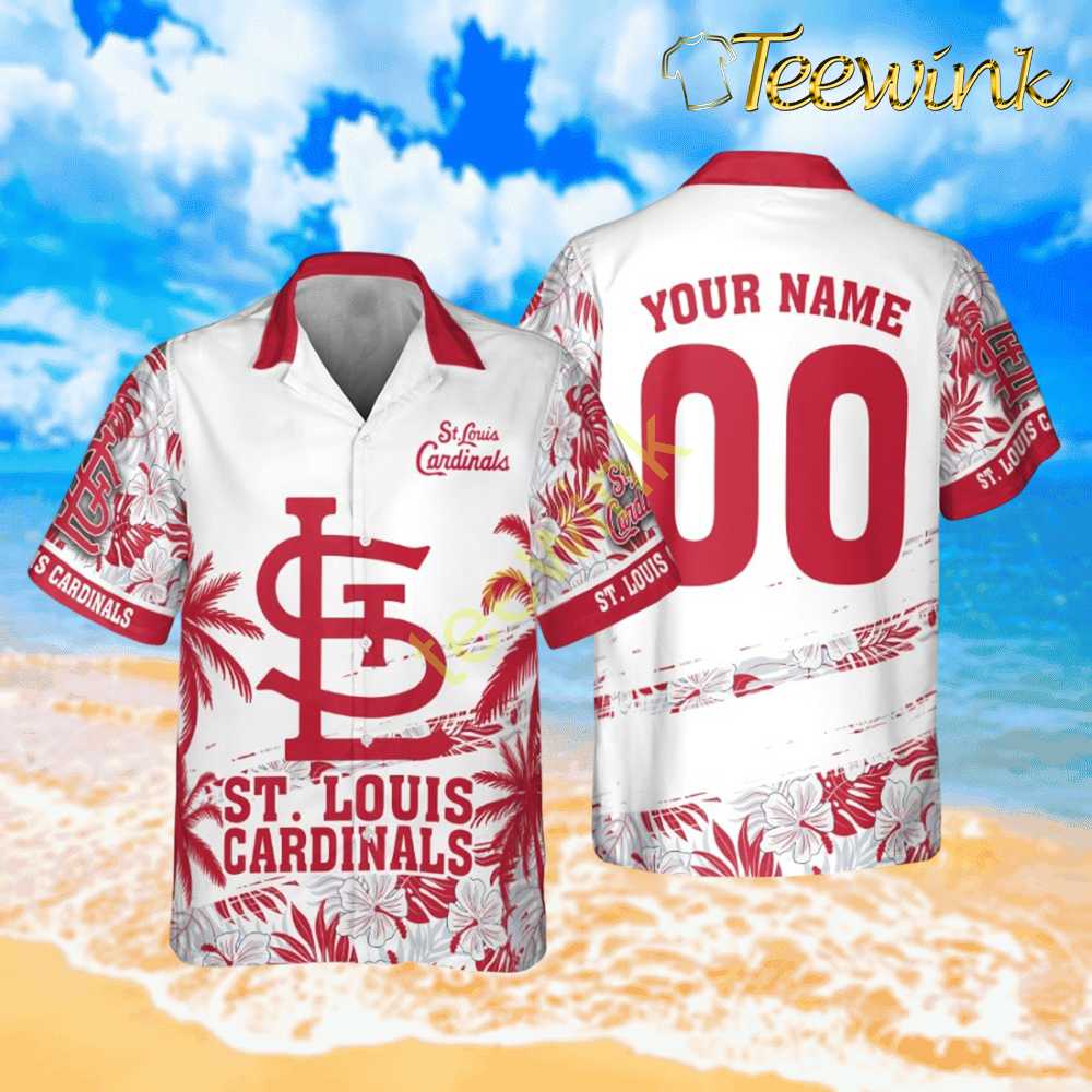 St. Louis Cardinals Personalized Tropical Hawaiian Shirt