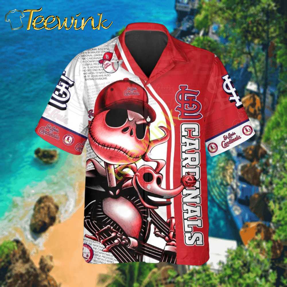 St. Louis Cardinals Skeleton Swagger Hawaiian Shirt