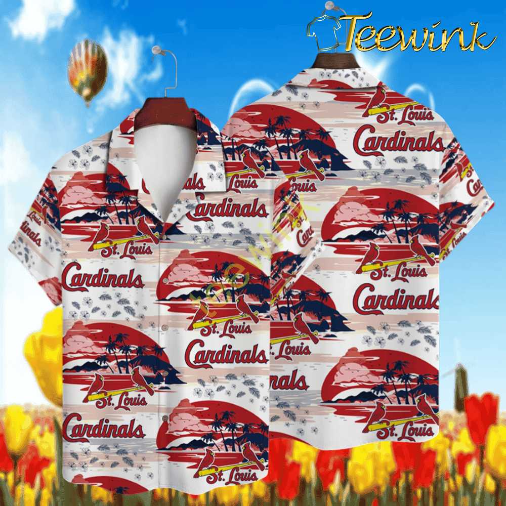 St. Louis Cardinals Sunset Beach Hawaiian Shirt