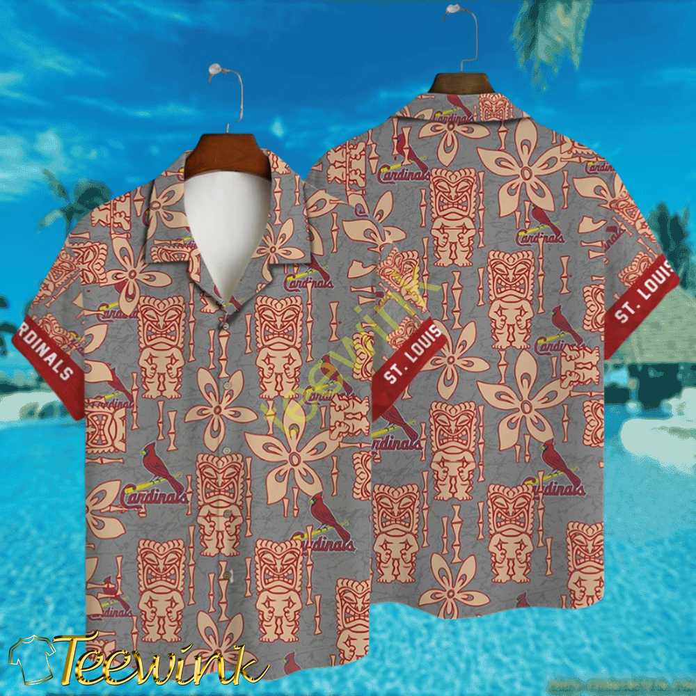 St. Louis Cardinals Tiki Heritage Hawaiian Shirt