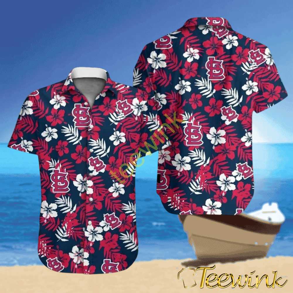 St. Louis Cardinals Tropical Floral Hawaiian Shirt