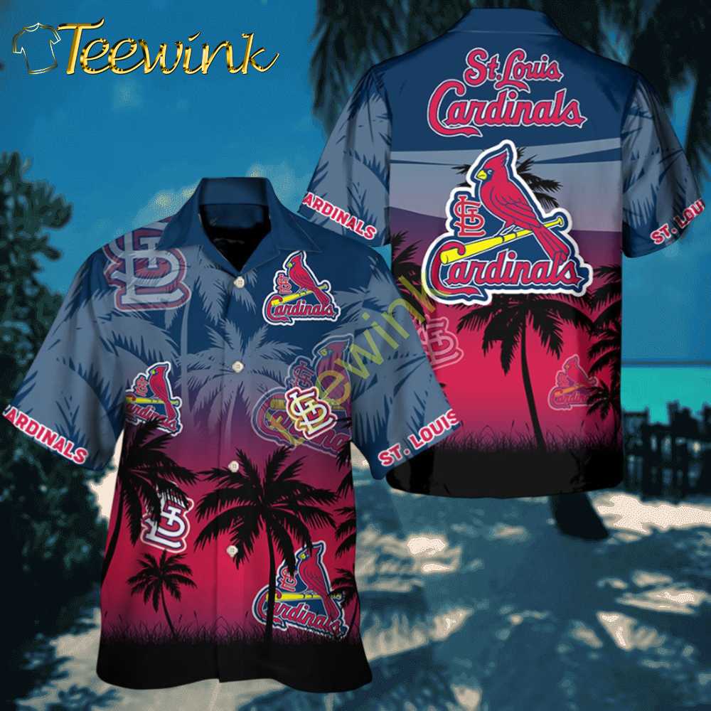 St. Louis Cardinals Twilight Palms Hawaiian Shirt