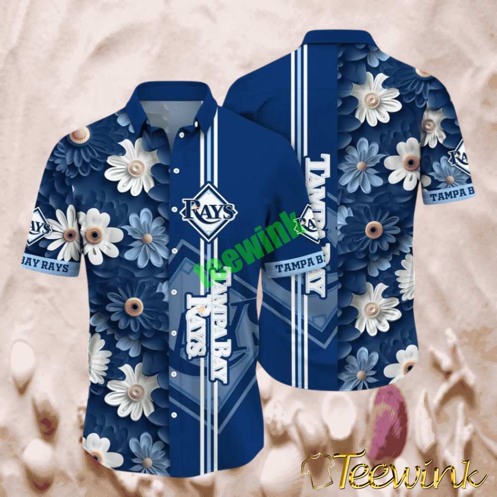 Tampa Bay Rays Daisy Delight Hawaiian Shirt