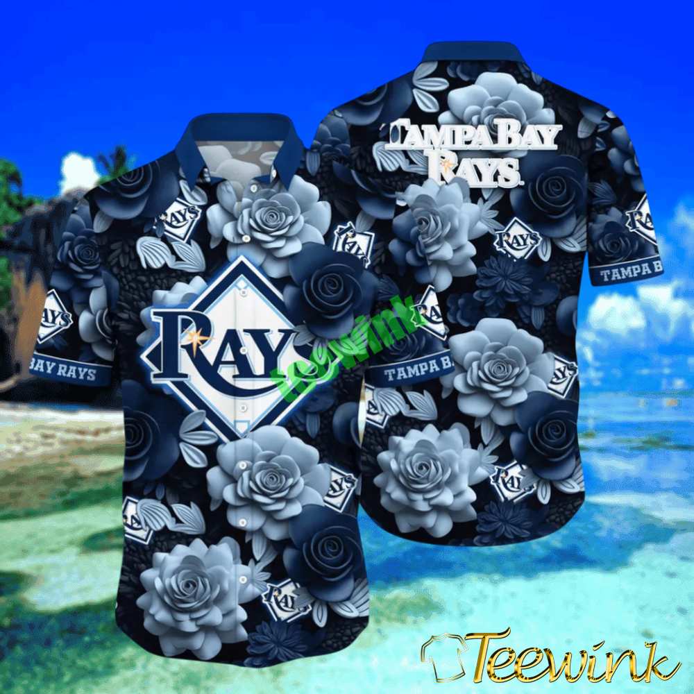 Tampa Bay Rays Midnight Garden Hawaiian Shirt