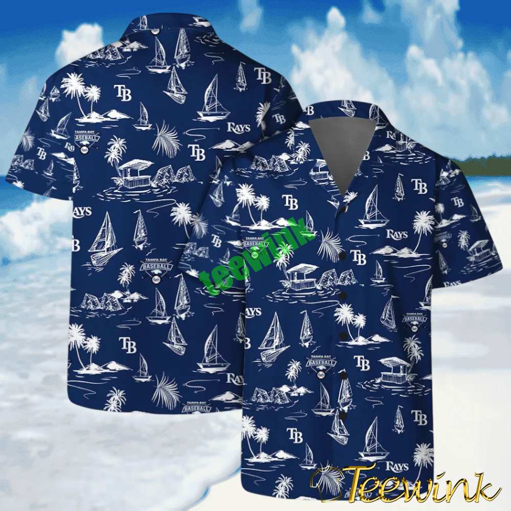 Tampa Bay Rays Nautical Escape Hawaiian Shirt