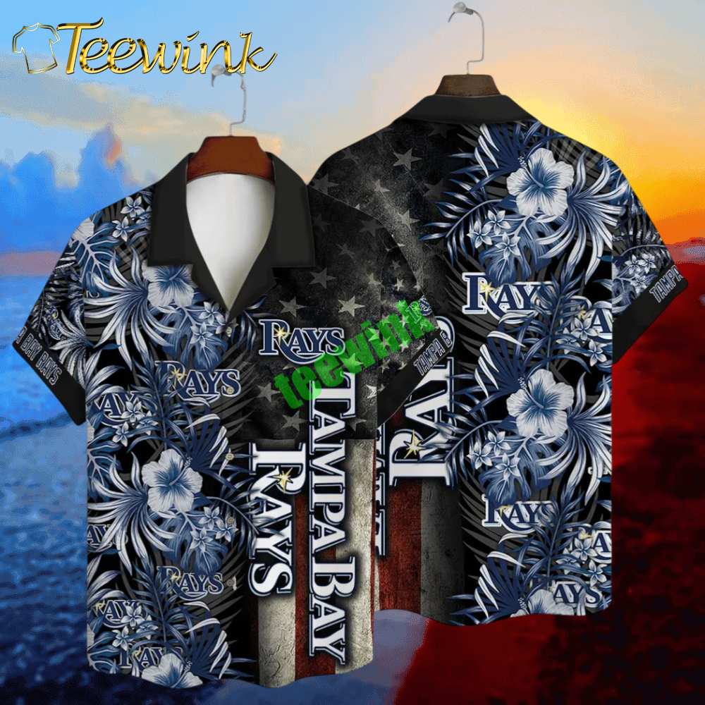 Tampa Bay Rays Stars And Stripes Hawaiian Shirt Men
