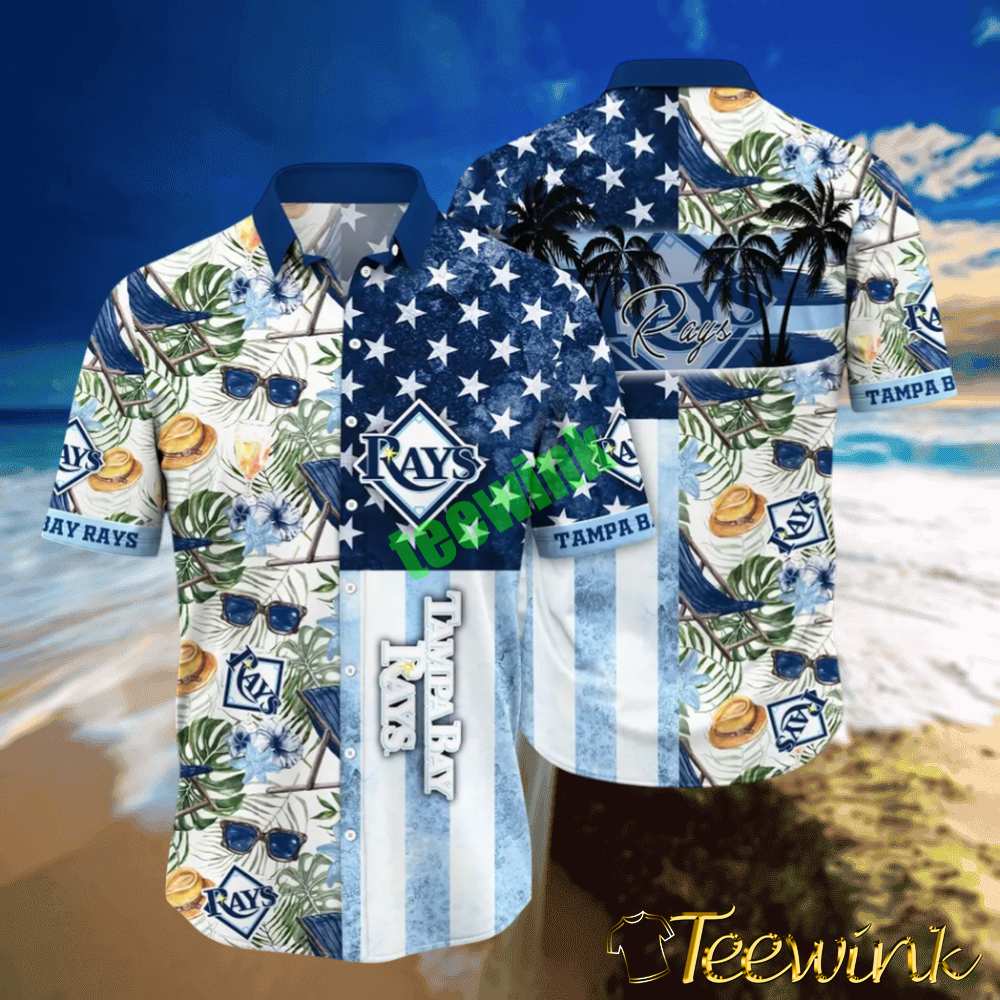 Tampa Bay Rays Stars And Tropics Hawaiian Shirt