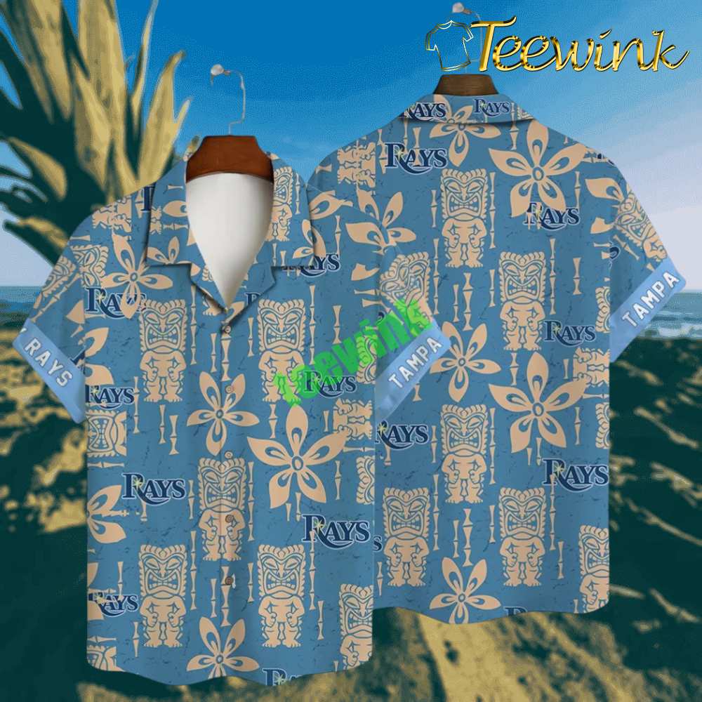 Tampa Bay Rays Tiki Icon Hawaiian Shirt