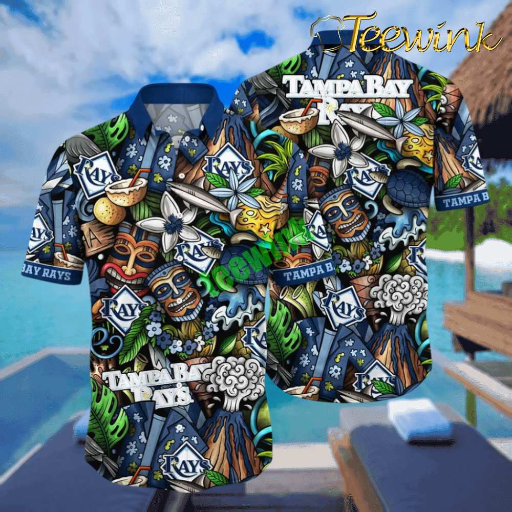 Tampa Bay Rays Tropical Adventure Hawaiian Shirt