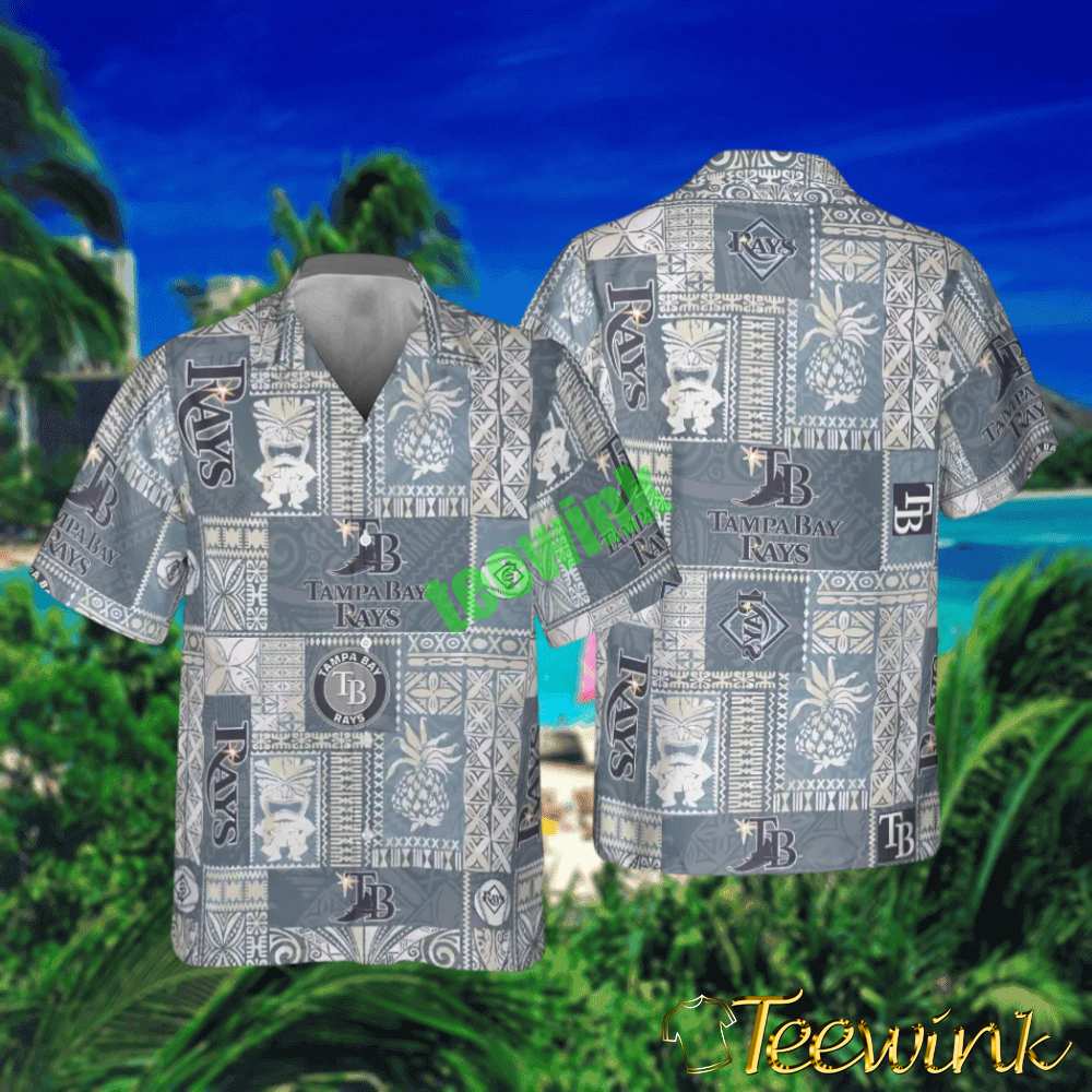 Tampa Bay Rays Vintage Pineapple Hawaiian Shirt
