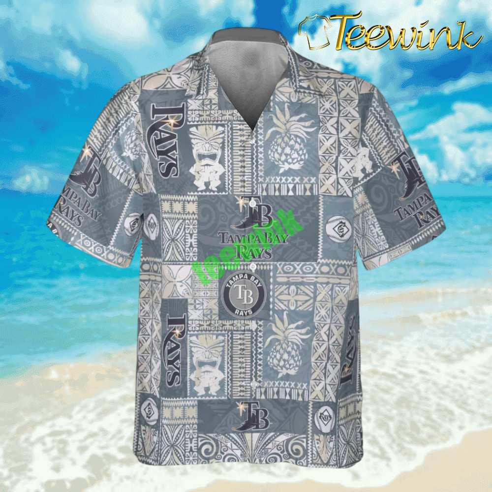 Tampa Bay Rays Vintage Pineapple Hawaiian Shirt image 2 Tampa Bay Rays Vintage Pineapple Hawaiian Shirt image 2