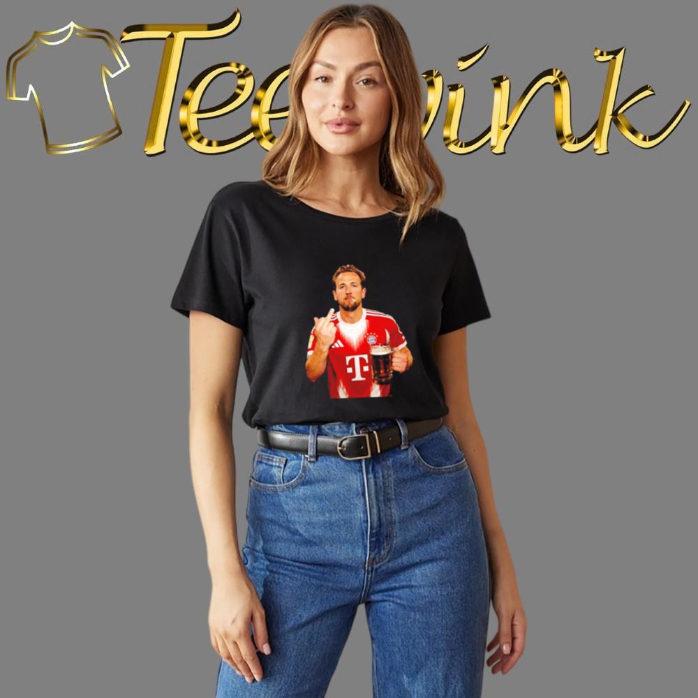 Harry Kane Bayern Munich beer middle finger 2026 photo shirt image 4 Harry Kane Bayern Munich beer middle finger 2026 photo shirt image 4