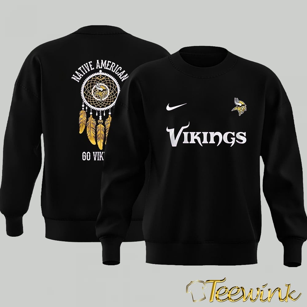 Minnesota Vikings Native American dream catcher Double-Sided Shirt image 3 Minnesota Vikings Native American dream catcher Double-Sided Shirt image 3