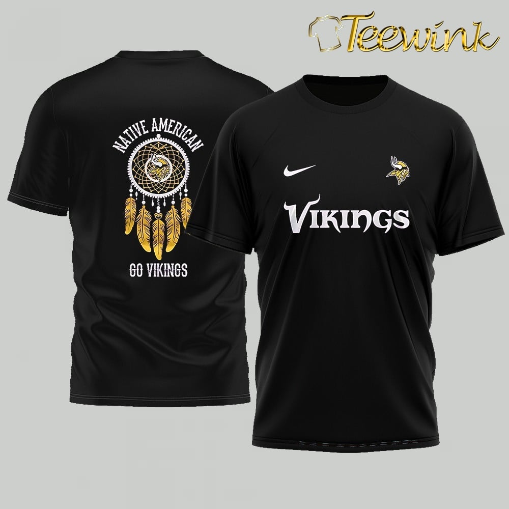 Minnesota Vikings Native American dream catcher Double-Sided Shirt image 4 Minnesota Vikings Native American dream catcher Double-Sided Shirt image 4