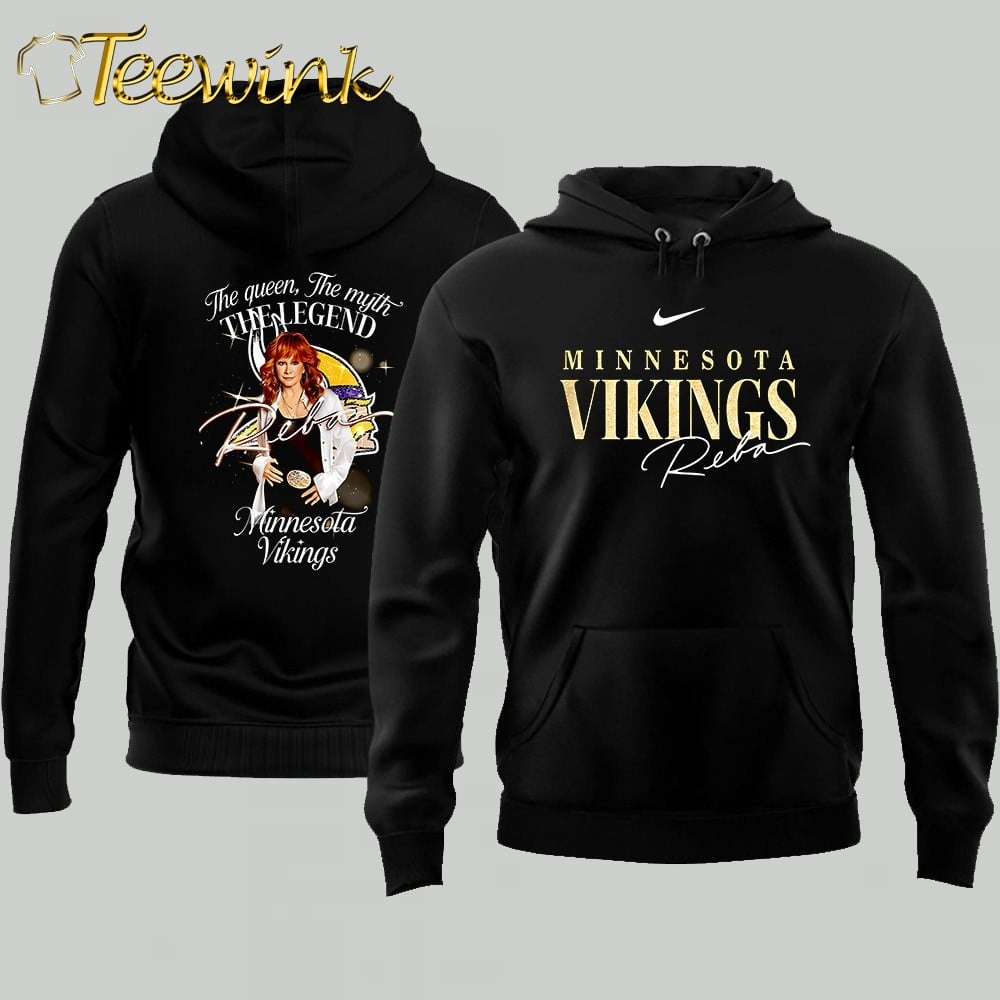 Minnesota Vikings Reba McEntire the queen the myth the legend graphic Double-Sided Shirt