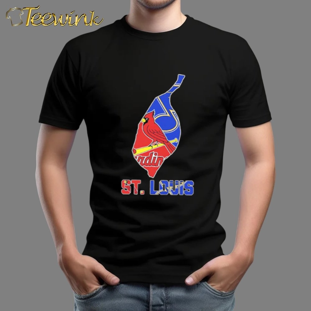 St. Louis city sports logos map 2026 shirt