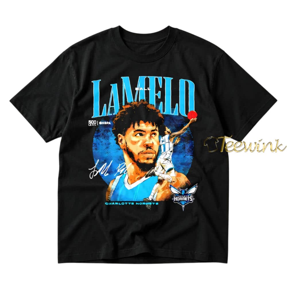 LaMelo Ball Charlotte Hornets Dual Signature Shirt