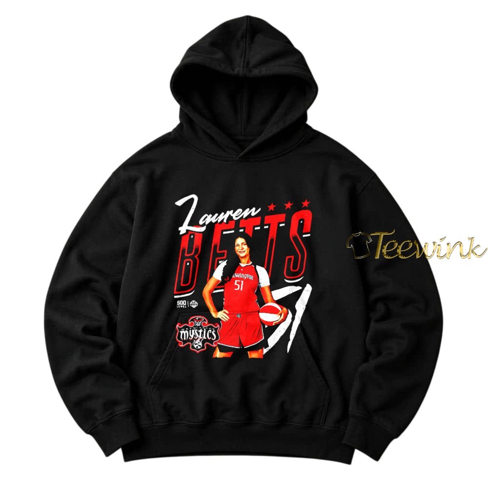 Lauren Betts Washington Mystics Player Pose Shirt image 2 Lauren Betts Washington Mystics Player Pose Shirt image 2