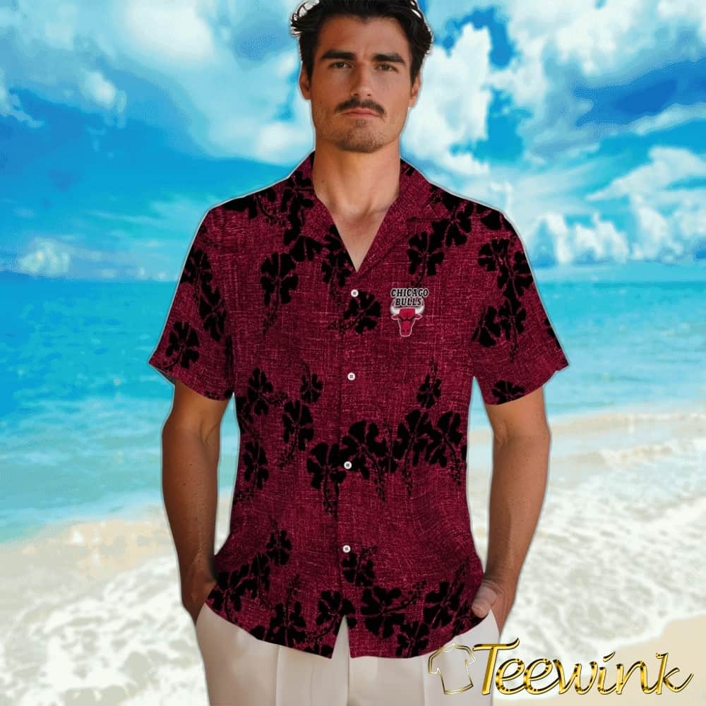 50th State Flower Chicago Bulls Hawaiian Shirt image 2 50th State Flower Chicago Bulls Hawaiian Shirt image 2