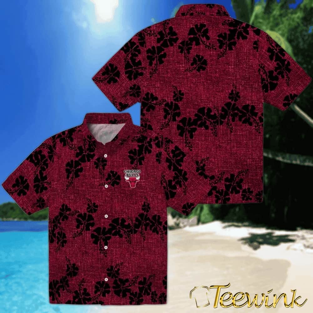 50th State Flower Chicago Bulls Hawaiian Shirt image 3 50th State Flower Chicago Bulls Hawaiian Shirt image 3