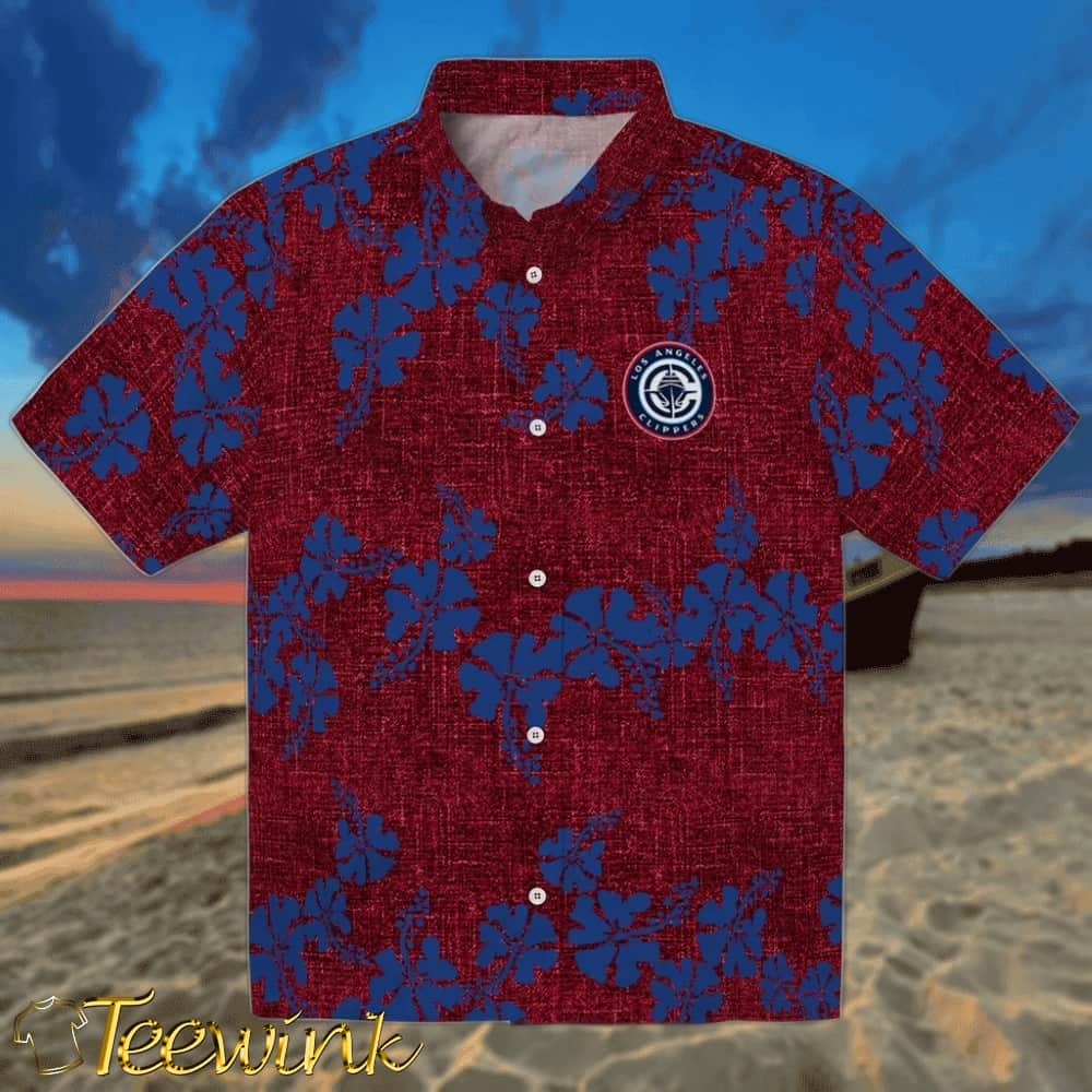 50th State Flower Los Angeles Clippers Hawaiian Shirt