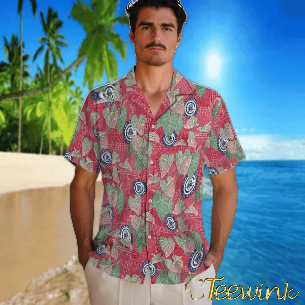 Anthurium Overlay Los Angeles Clippers Hawaiian Shirt image 2 Anthurium Overlay Los Angeles Clippers Hawaiian Shirt image 2