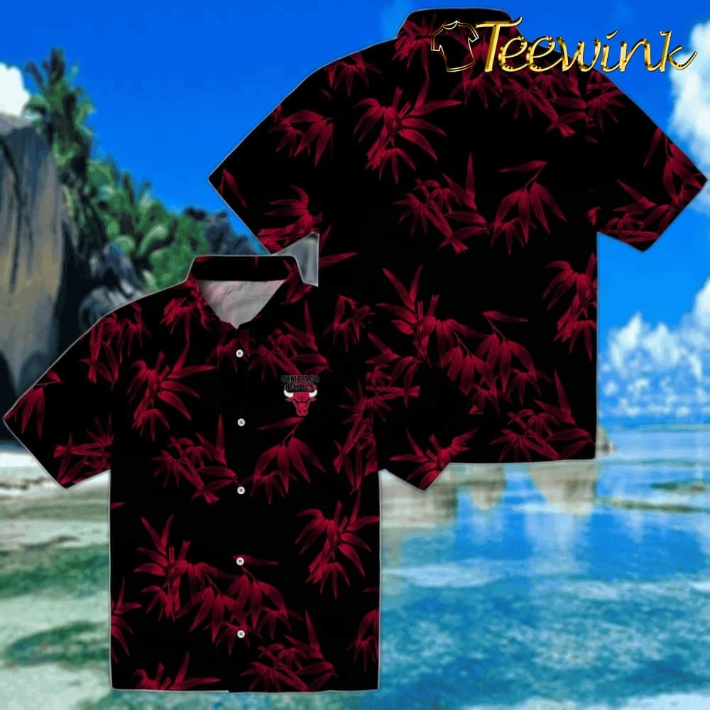 Bamboo Branches Chicago Bulls Hawaiian Shirt image 3 Bamboo Branches Chicago Bulls Hawaiian Shirt image 3