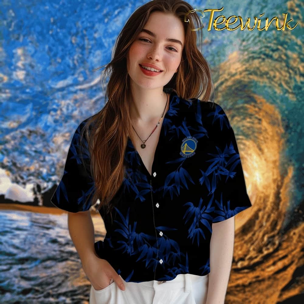 Bamboo Branches Golden State Warriors Hawaiian Shirt image 4 Bamboo Branches Golden State Warriors Hawaiian Shirt image 4