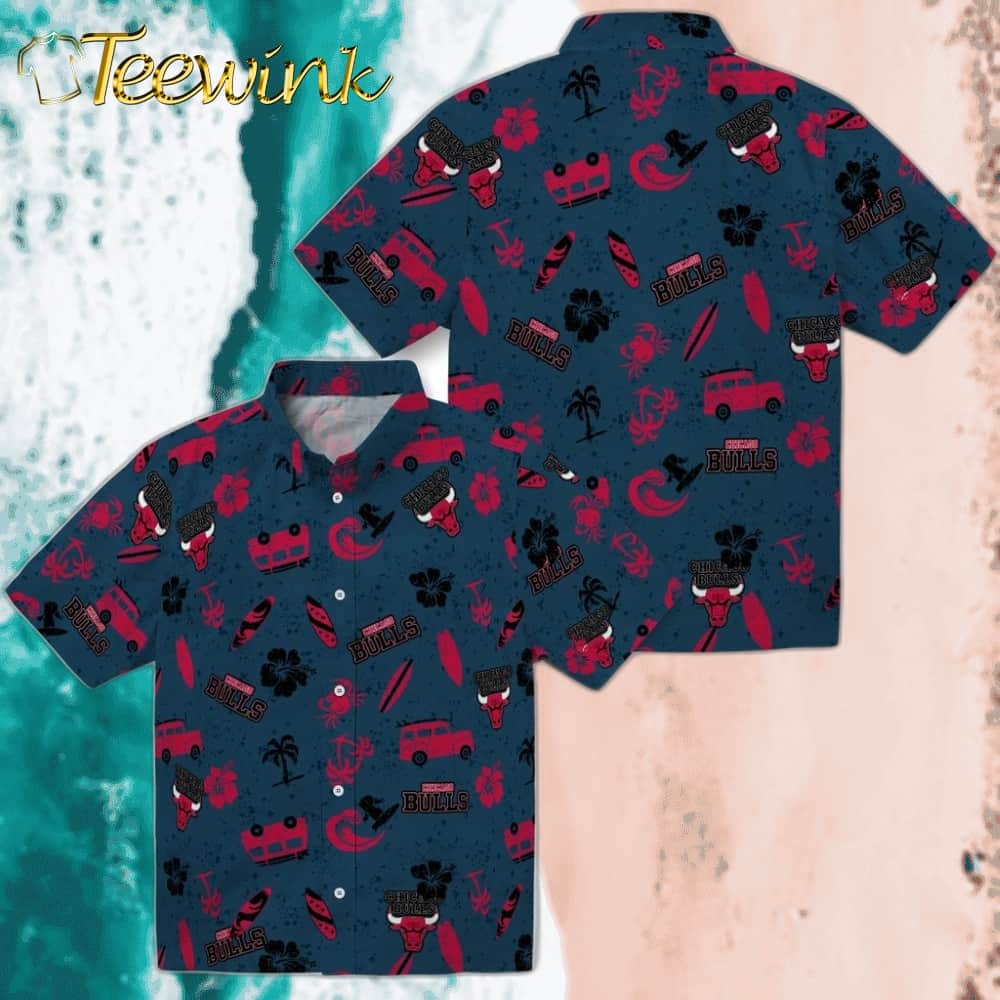 Beach Vibe Chicago Bulls Hawaiian Shirt image 3 Beach Vibe Chicago Bulls Hawaiian Shirt image 3