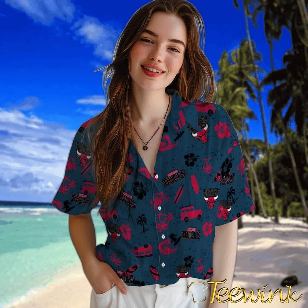 Beach Vibe Chicago Bulls Hawaiian Shirt image 4 Beach Vibe Chicago Bulls Hawaiian Shirt image 4