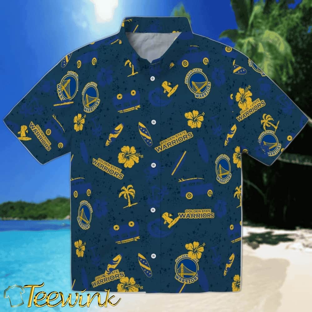 Bamboo Branches Golden State Warriors Hawaiian Shirt Bamboo Branches Golden State Warriors Hawaiian Shirt