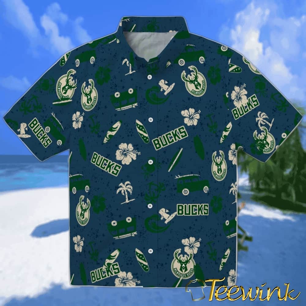 Bird Canopy Milwaukee Bucks Hawaiian Shirt