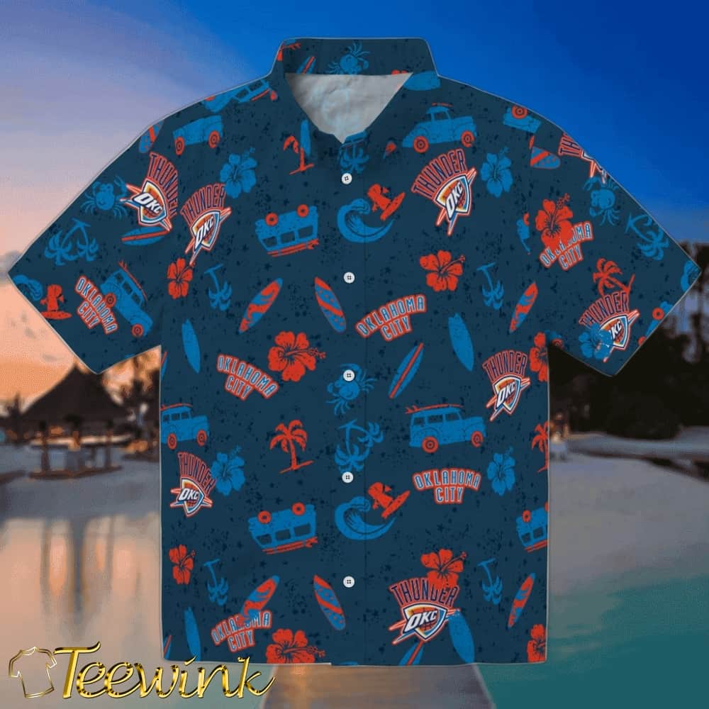 Beach Vibe Oklahoma City Thunder Hawaiian Shirt