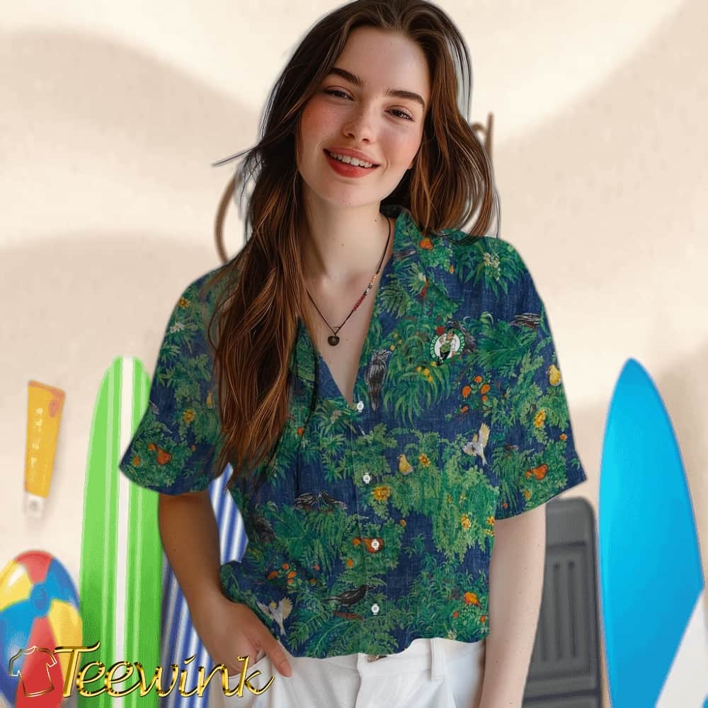 Bird Canopy Boston Celtics Hawaiian Shirt image 4 Bird Canopy Boston Celtics Hawaiian Shirt image 4