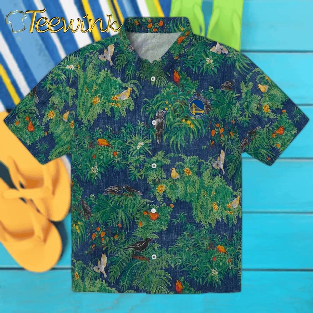 Bird Canopy Golden State Warriors Hawaiian Shirt