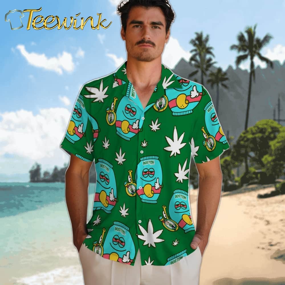 Chill Vibe Boston Celtics Hawaiian Shirt image 2 Chill Vibe Boston Celtics Hawaiian Shirt image 2