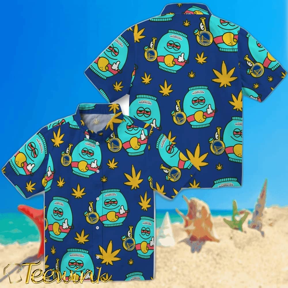 Chill Vibe Golden State Warriors Hawaiian Shirt image 3 Chill Vibe Golden State Warriors Hawaiian Shirt image 3