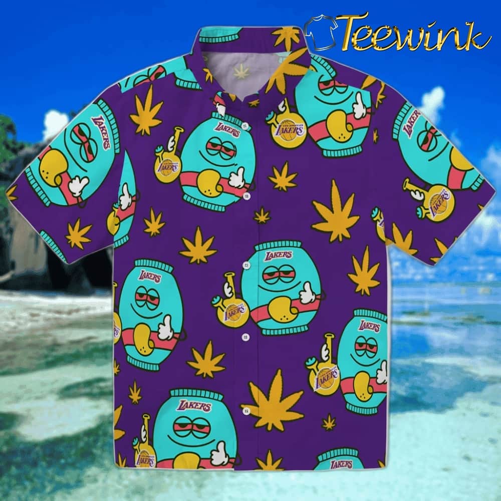 Brilliant Hibiscus Garden Los Angeles Lakers Hawaiian Shirt
