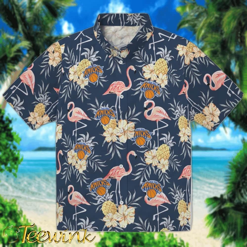 Golfing Plaid New York Knicks Hawaiian Shirt