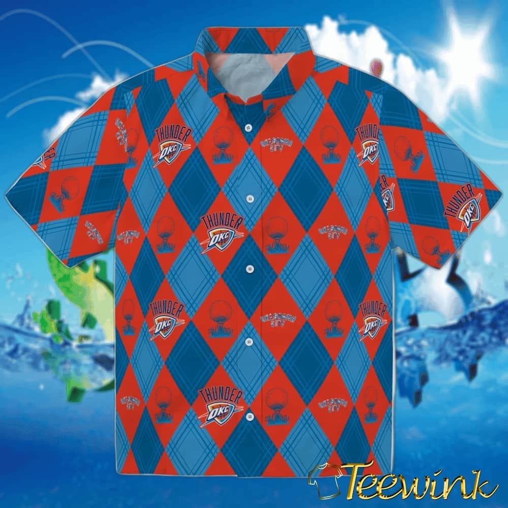 Golfing Plaid Oklahoma City Thunder Hawaiian Shirt