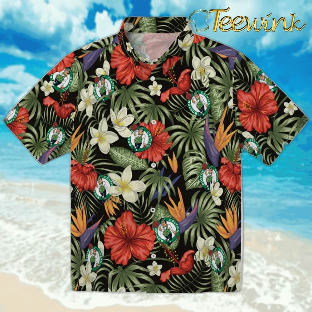 Golfing Plaid Boston Celtics Hawaiian Shirt Golfing Plaid Boston Celtics Hawaiian Shirt
