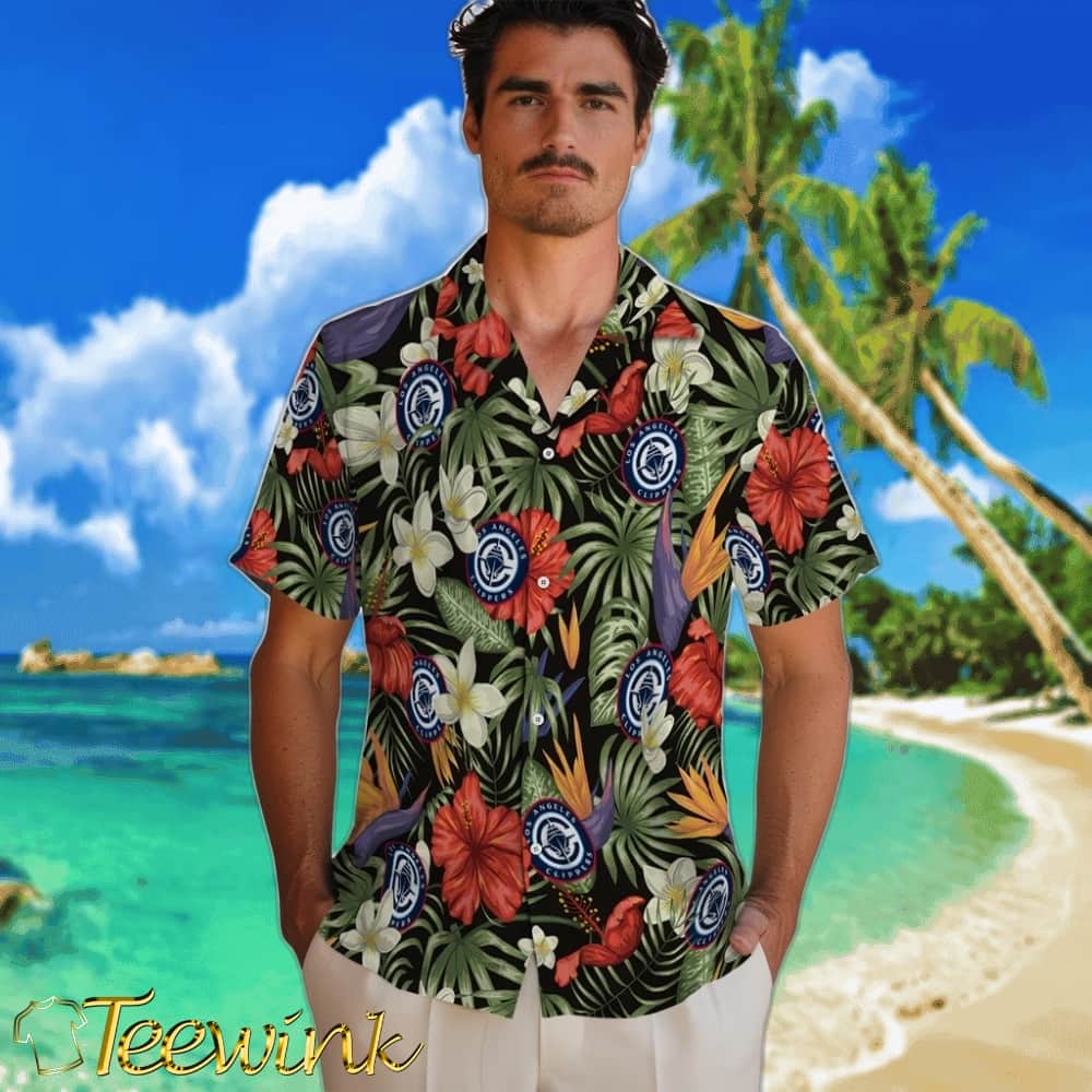 Hawaii Floral Hibiscus Los Angeles Clippers Hawaiian Shirt image 2 Hawaii Floral Hibiscus Los Angeles Clippers Hawaiian Shirt image 2