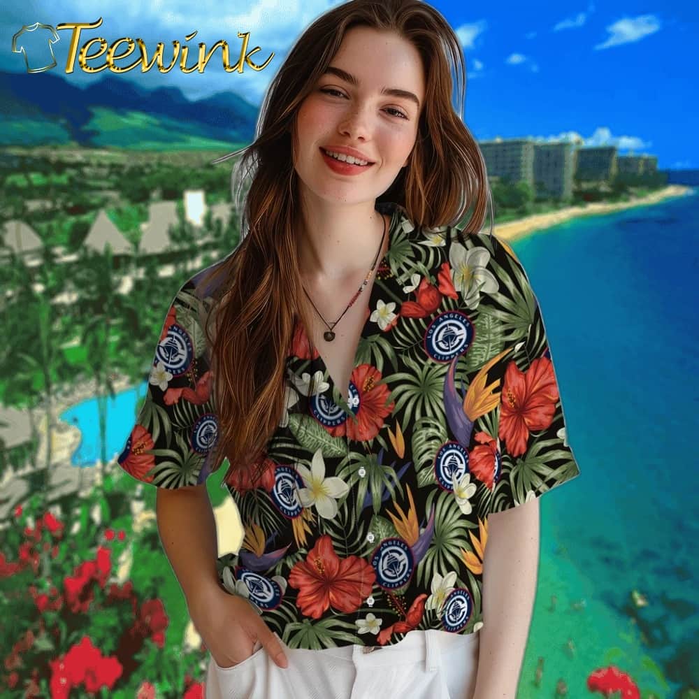 Hawaii Floral Hibiscus Los Angeles Clippers Hawaiian Shirt image 4 Hawaii Floral Hibiscus Los Angeles Clippers Hawaiian Shirt image 4