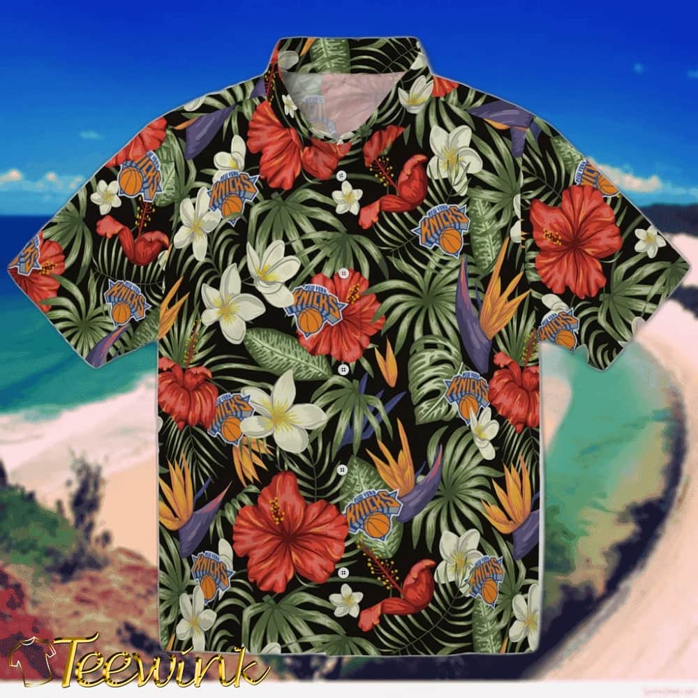 Golfing Plaid New York Knicks Hawaiian Shirt